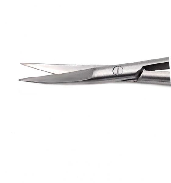 Micro scissors castroviejo 18 cm slightly curved with carbide insert